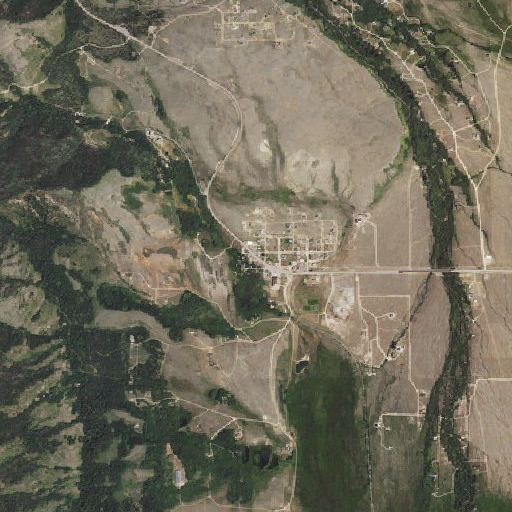 Aerial imagery of Centennial School, WY