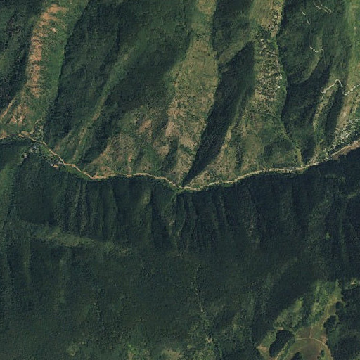 Aerial imagery of Sawmill Creek, CO