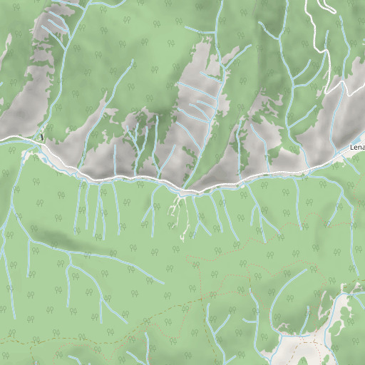 OpenStreetMap map of Sawmill Creek, CO