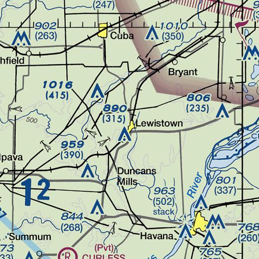 FAA VFR chart of McNally Grade School, IL