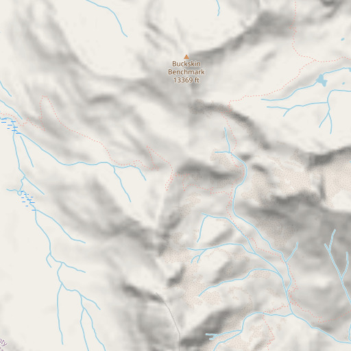 OpenStreetMap map of Buckskin Pass, CO