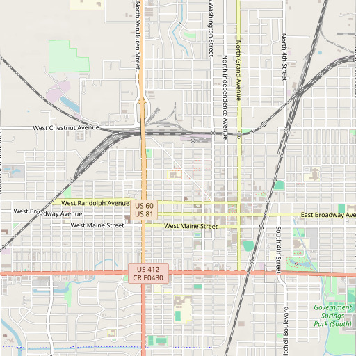 OpenStreetMap map of Lincoln Elementary School, OK