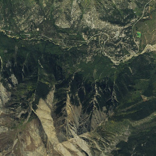Aerial imagery of Sunset Mine, CO