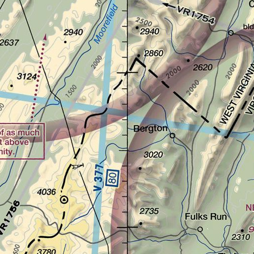 FAA VFR chart of Smith School (historical), VA