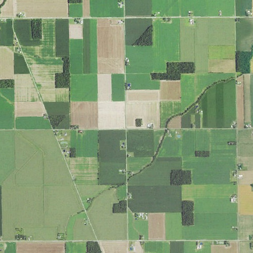 Aerial imagery of Huber School (historical), OH