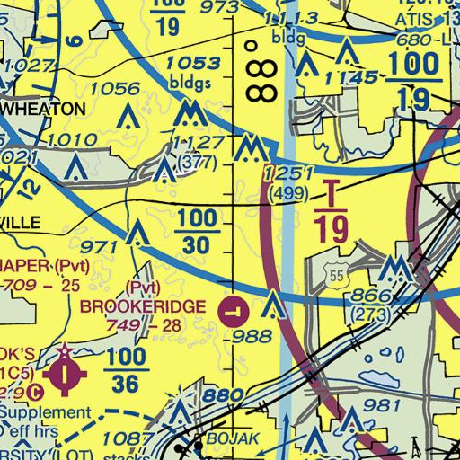 FAA VFR chart of Indian Boundary YMCA, IL