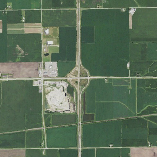 Aerial imagery of Interchange 99, IL