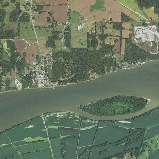 Aerial imagery of Buzzards Roost, IL