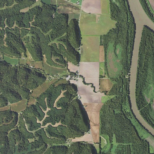 Aerial imagery of Michael Post Office, IL