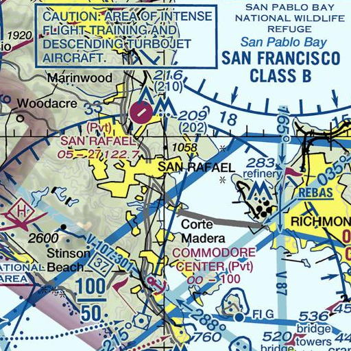 FAA VFR chart of Pickleweed Park, CA