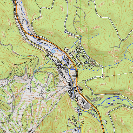 OpenTopoMap map of Buck Creek, CO