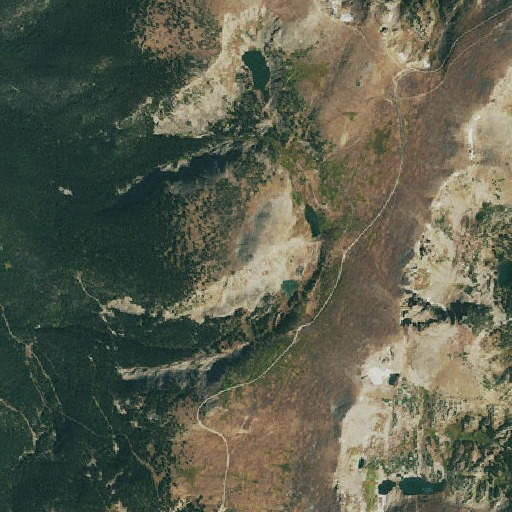 Aerial imagery of Mount Epworth, CO