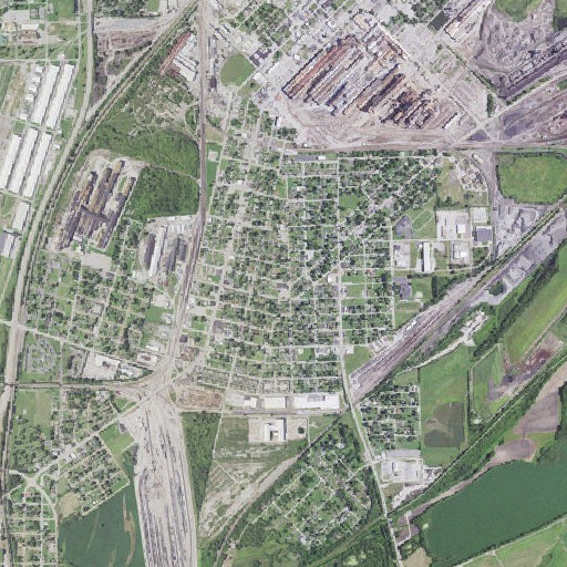 Aerial imagery of Harris Elementary School, IL