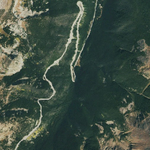 Aerial imagery of First Creek, CO