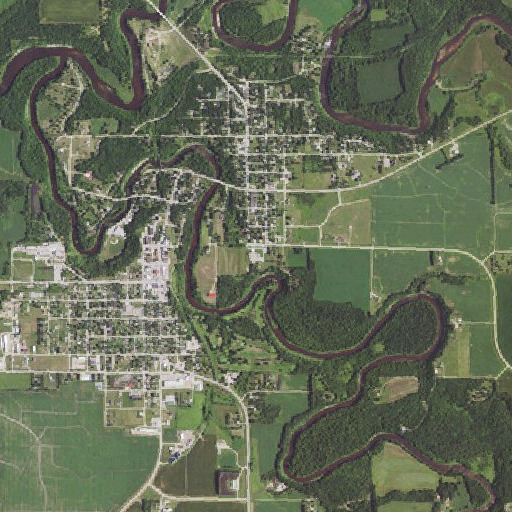 Aerial imagery of Washington School, MN