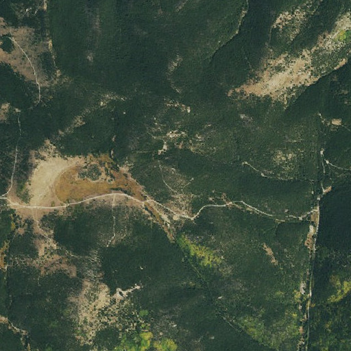 Aerial imagery of California Mountain, CO