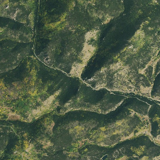 Aerial imagery of Silver Creek, CO
