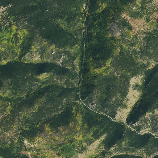 Aerial imagery of Pine Creek, CO