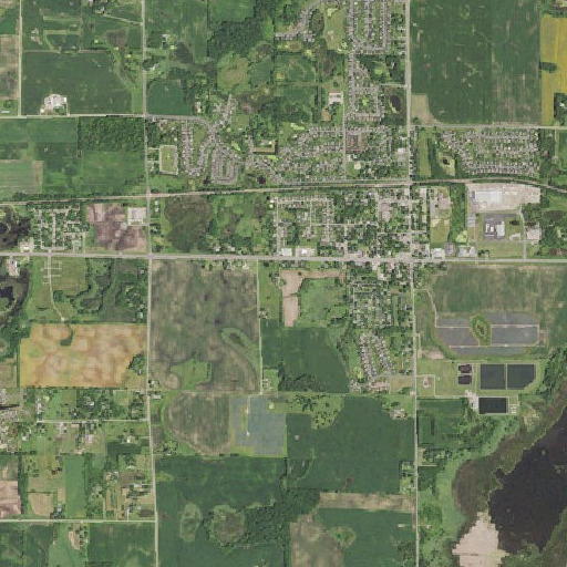 Aerial imagery of Wright Cemetery, MN