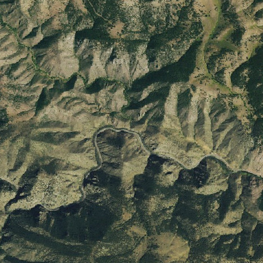 Aerial imagery of Guy Gulch, CO
