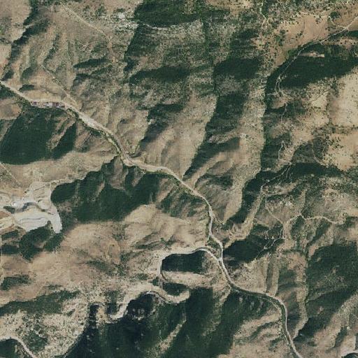 Aerial imagery of Bates Gulch, CO