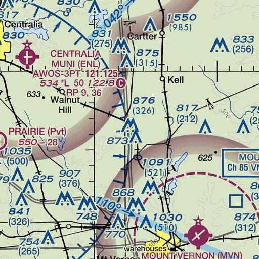 FAA VFR chart of Interchange 103, IL