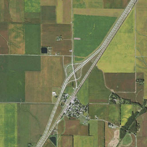 Aerial imagery of Interchange 119, IL