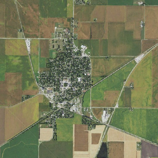 Aerial imagery of Mount Pulaski Elementary School, IL