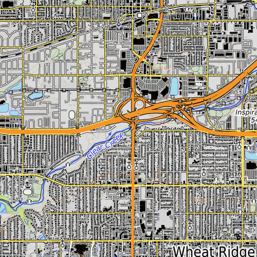 OpenTopoMap map of Johnson Park, CO