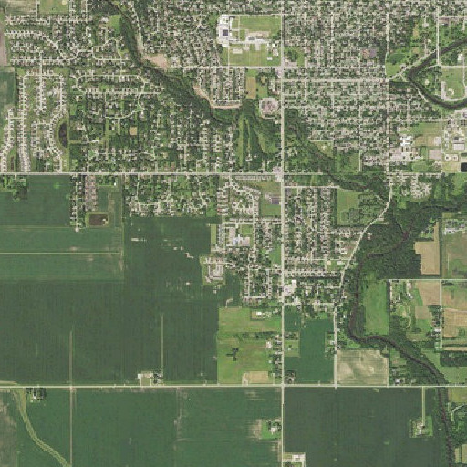 Aerial imagery of Southgate School, MN