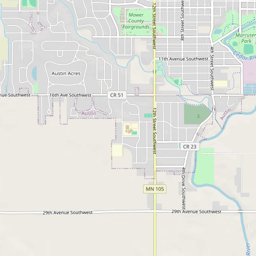 OpenStreetMap map of Southgate School, MN