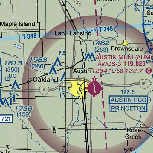 FAA VFR chart of Wolf Creek, MN
