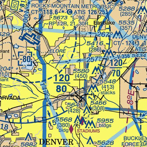 FAA VFR chart of Metz Elementary School, CO