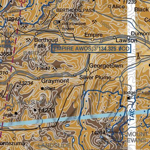 FAA VFR chart of Snowdrift Gulch, CO
