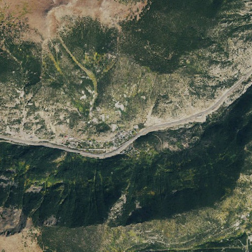 Aerial imagery of Snowdrift Gulch, CO