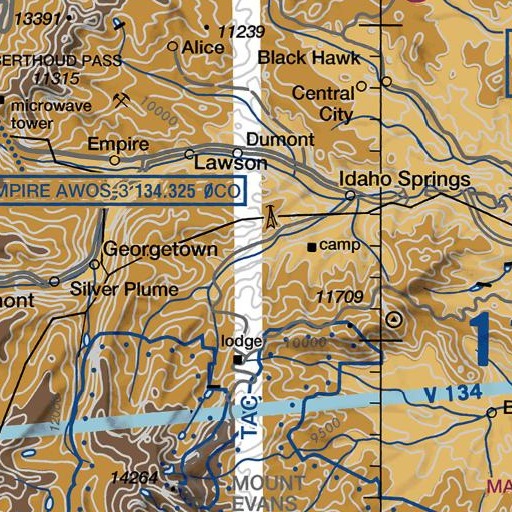 FAA VFR chart of Eclipse Gulch, CO
