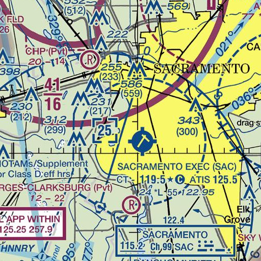 FAA VFR chart of Cooledge Park, CA