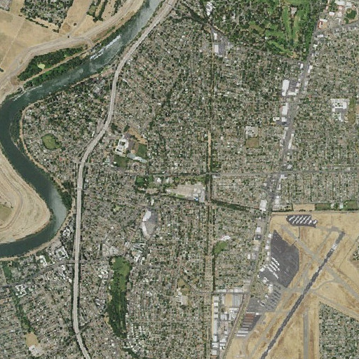 Aerial imagery of Cooledge Park, CA