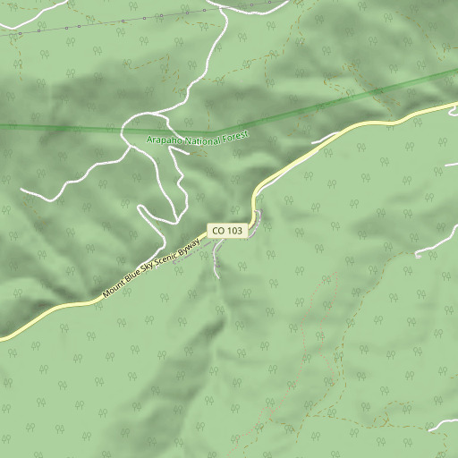 OpenStreetMap map of Devils Canyon, CO