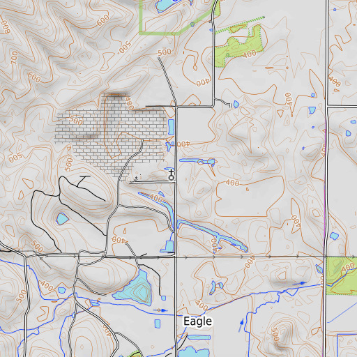 OpenTopoMap map of Jones School (historical), IL