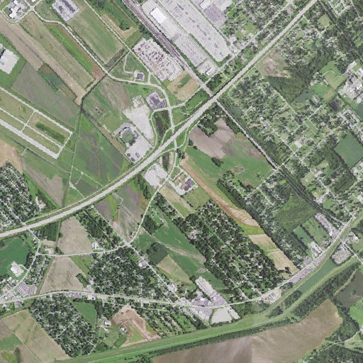 Aerial imagery of Wirth Middle School, IL