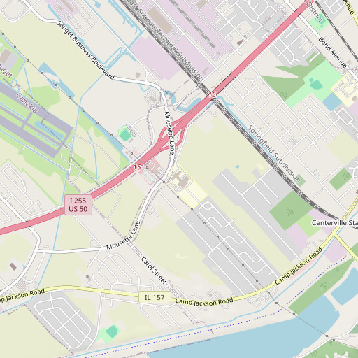 OpenStreetMap map of Wirth Middle School, IL