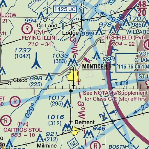 FAA VFR chart of Allerton Public Library, IL