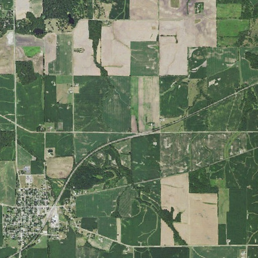 Aerial imagery of Fifield Cemetery, IL