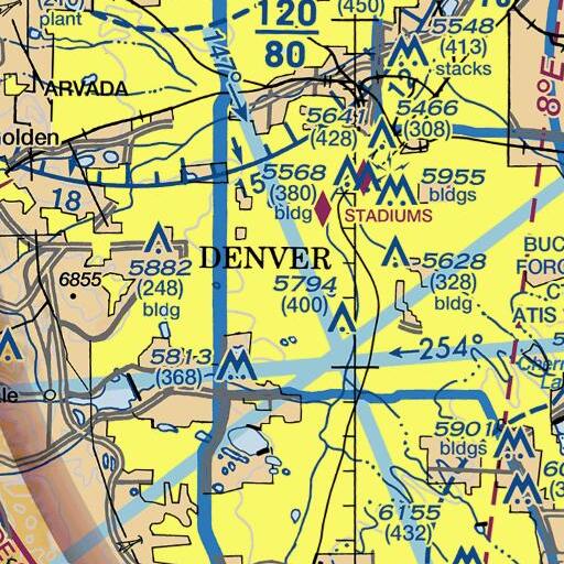 FAA VFR chart of Knapp Elementary School, CO