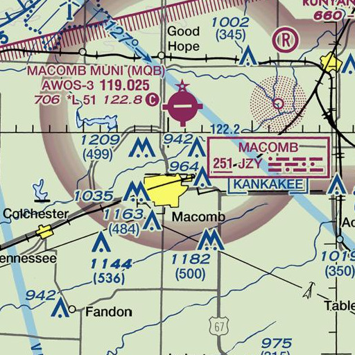 FAA VFR chart of Trinity Methodist Church, IL