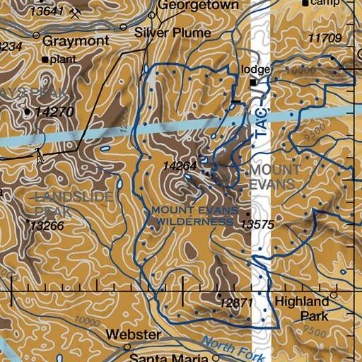 FAA VFR chart of Mount Bierstadt, CO