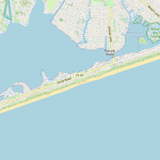 OpenStreetMap map of Potunk, NY
