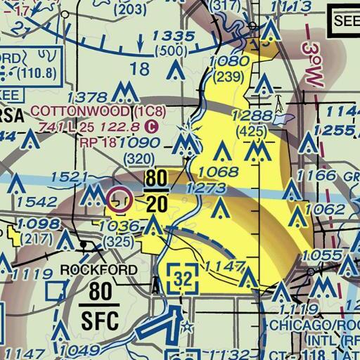 FAA VFR chart of Spectrum School, IL