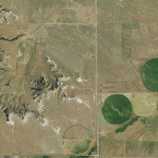 Aerial imagery of Funnel Rock, NE